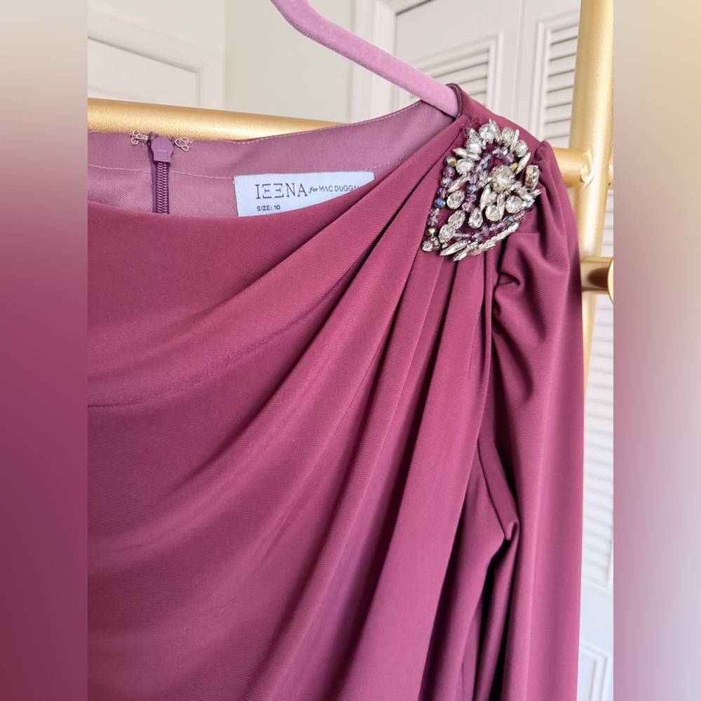 Mac Duggal dress in a mauve size 10 - Picture 4 of 17